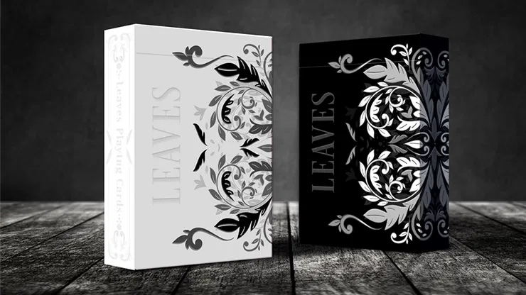 Leaves Shadow Black Playing Cards - image 1