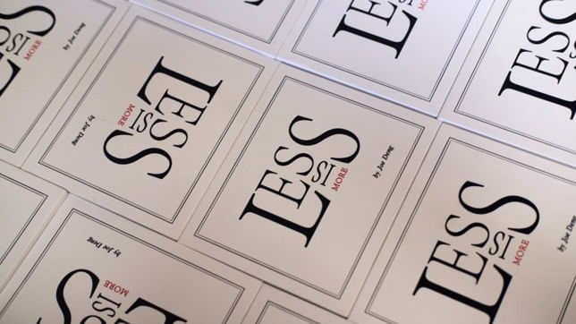 Less is More (Trick)