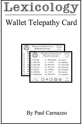Lexicology with Telepathy card