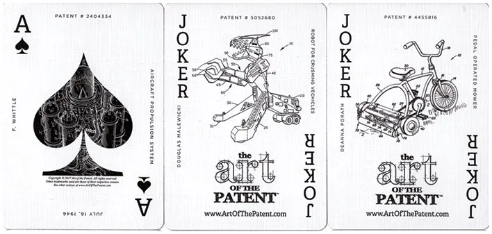 Limited Edition Art of the Vehicle Patent Playing Cards - image 3
