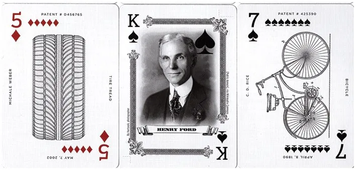 Limited Edition Art of the Vehicle Patent Playing Cards - image 4