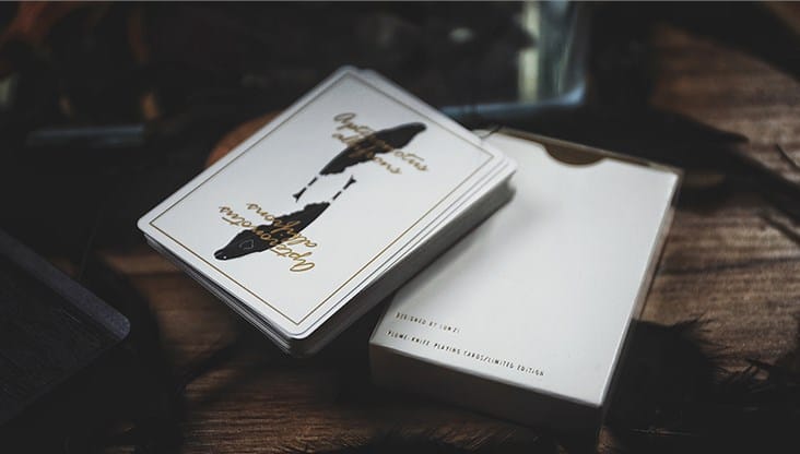 Limited Edition Plume Knife Playing Card (White) - thumbnail 3