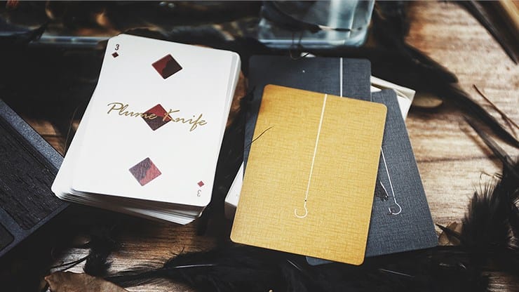 Limited Edition Plume Knife Playing Card (White) - thumbnail 5