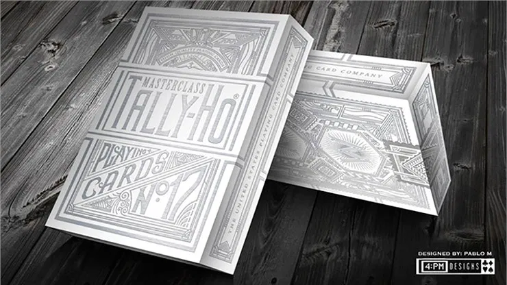 Tally-Ho Chrome White Masterclass Playing Cards - image 2