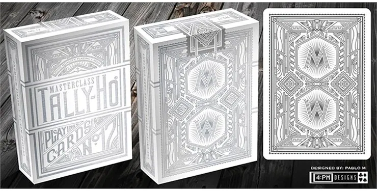 Tally-Ho Chrome White Masterclass Playing Cards - image 3