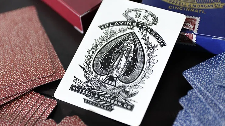 Squared Faro #366 Gilded Playing Cards (Blue) - image 3