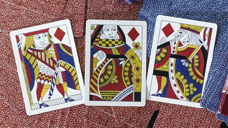 Squared Faro #366 Gilded Playing Cards (Blue) - image 5