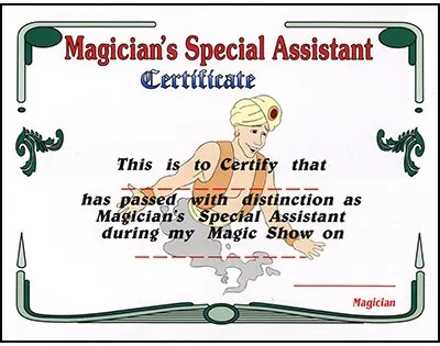 Magician's Assistant Certificate