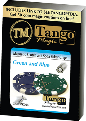 Scotch and Soda - Green/Blue Poker Chips (Magnetic)
