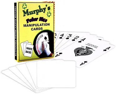 Manipulation Cards-POKER SIZE/WHITE BACK