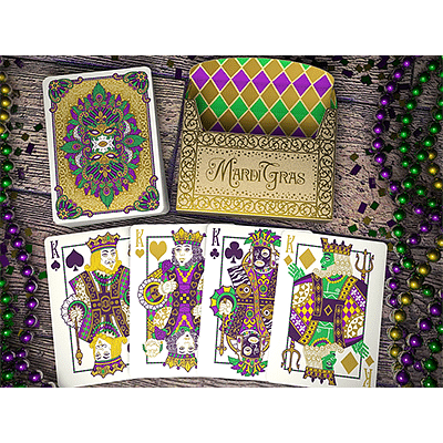 mardi gras poker cards