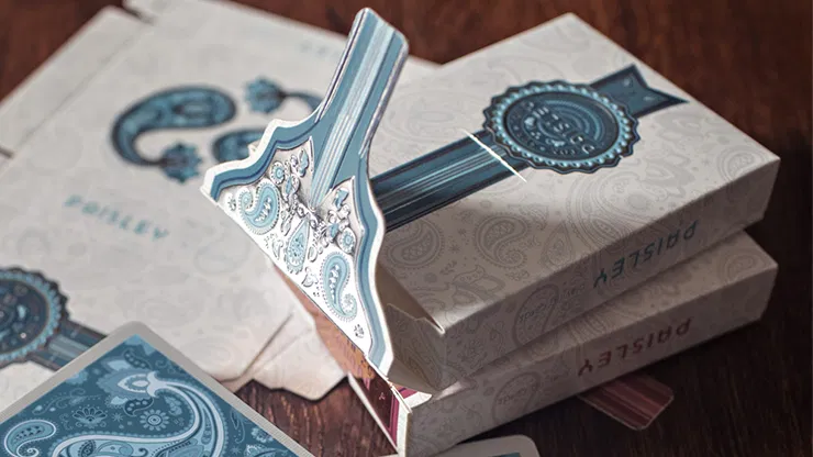Marked Paisley Ton sur Ton Poudre Playing Cards - image 3