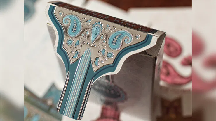 Marked Paisley Ton sur Ton Poudre Playing Cards - image 4