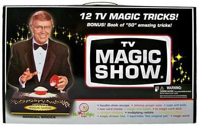 TV MAGIC SHOW SET- Magic Cards Squirmles Marshall Brodien's Many Tricks !!! 