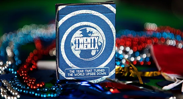 Marvelous Silver Twenty Twenty Playing Cards - image 1