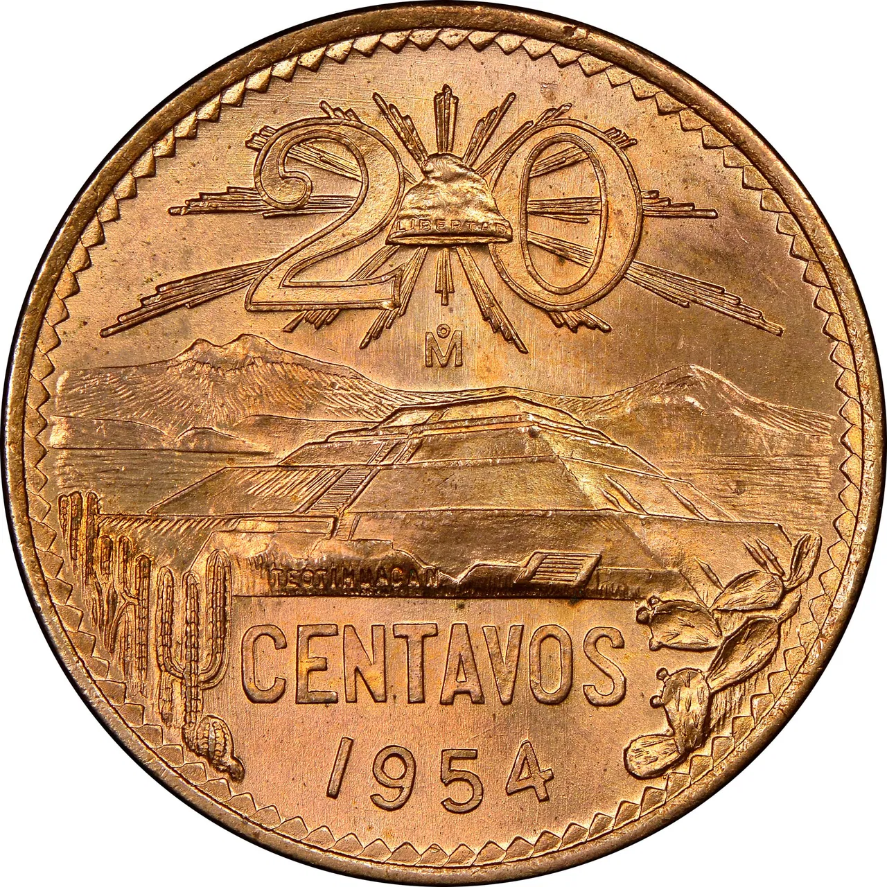 Mexican Centavo Coin (20 Cent Coin | Single Coin)