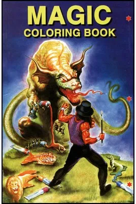 Mini Coloring Book  Sizes 5.5 inch x 8.5 inch- Trick