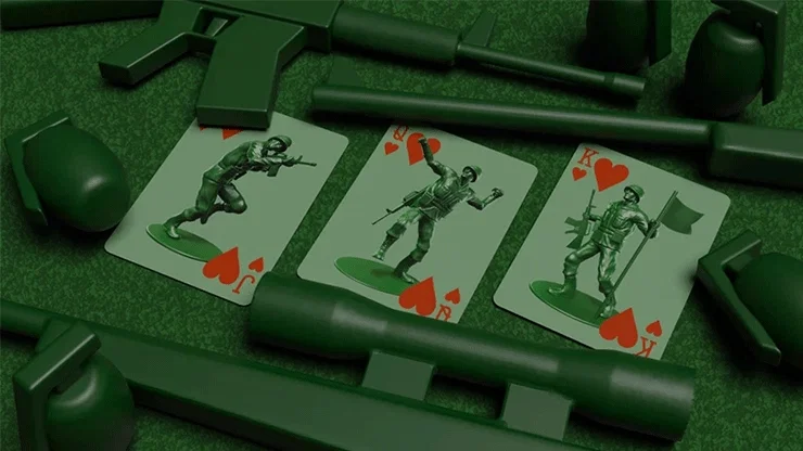 Army Men Playing Cards - image 6