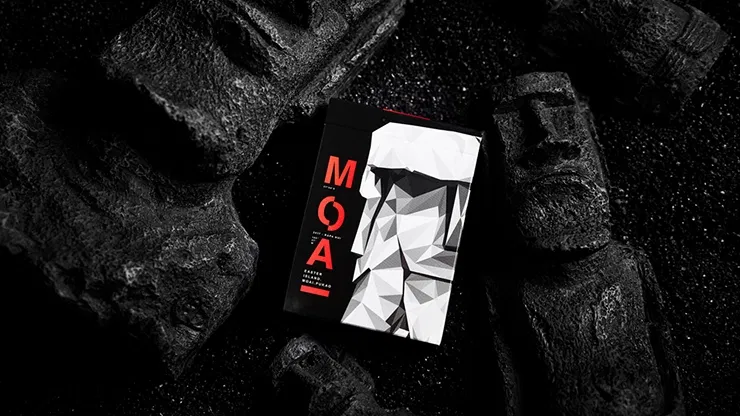 Moai Red Edition Playing Cards - image 1