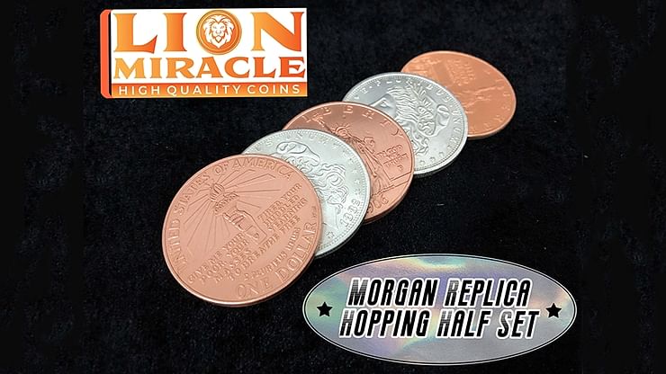 Hopping Half - Morgan Replica Dollar - magic