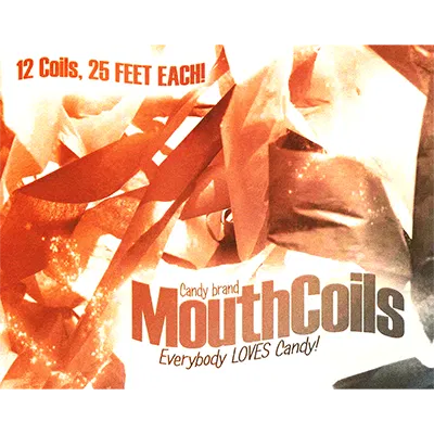 Mouth Coils 25 ft (Black/ Orange)