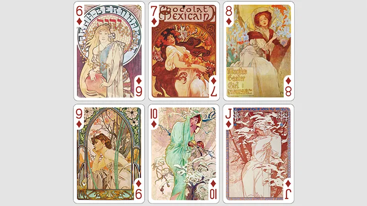 Mucha Gismonda Standard Gold Edition Playing Cards - image 5