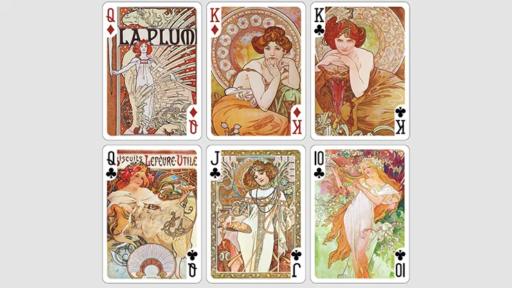Mucha Gismonda Standard Gold Edition Playing Cards - image 6