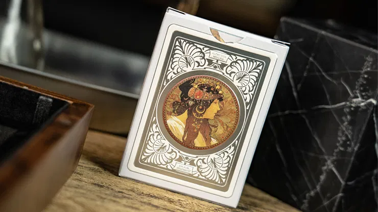 Mucha Princess Hyacinth Silver Edition Playing Cards - image 3