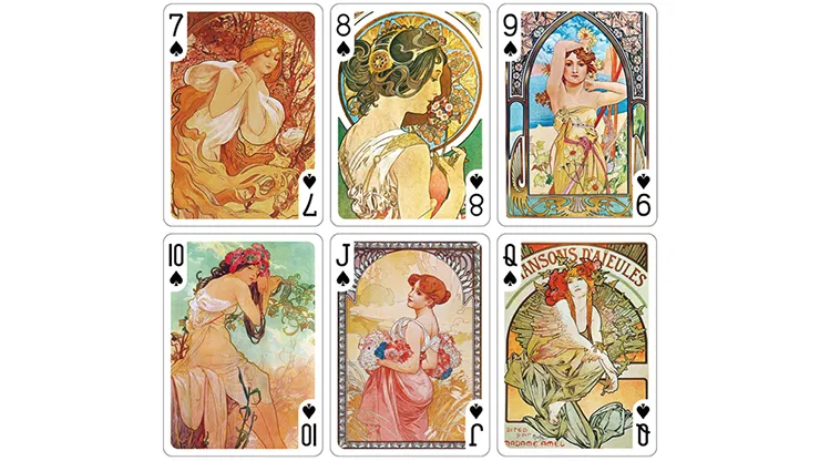 Mucha Princess Hyacinth Silver Edition Playing Cards - image 5