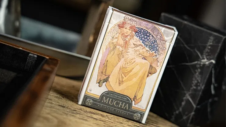 Mucha Princess Hyacinth Silver Edition Playing Cards - image 1
