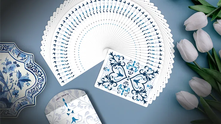 Tulip Playing Cards Music Box Collector's Set - image 3