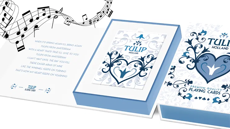 Tulip Playing Cards Music Box Collector's Set - image 6