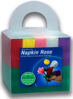Napkin Rose Cube