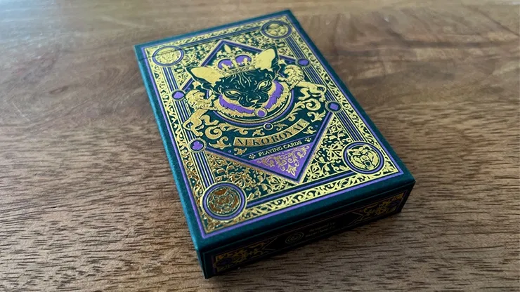 Neko Royal Green Playing Cards - image 1