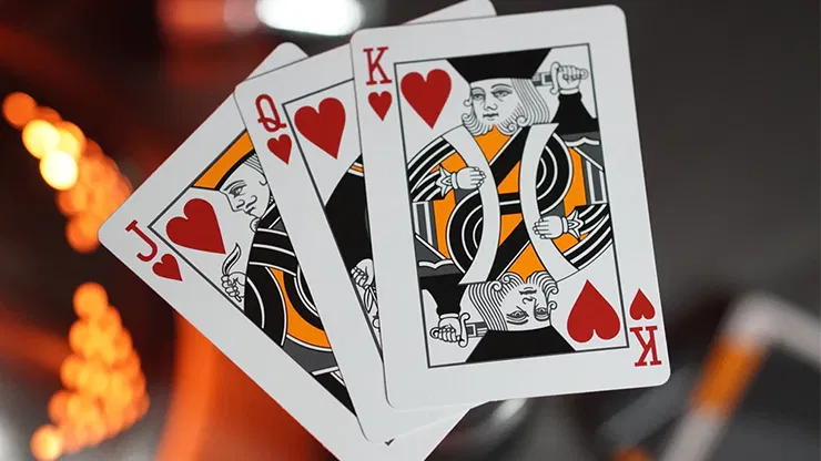 NOC3000X3 Playing Cards (Black/Orange - Human Version) - image 2