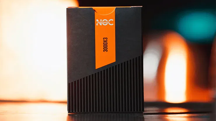 NOC3000X3 Playing Cards (Black/Orange - Human Version) - image 4