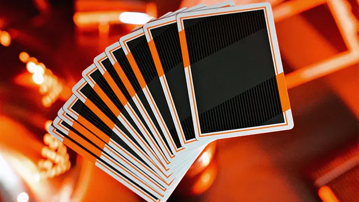 NOC3000X3 Playing Cards (Black/Orange - Human Version) - image 6