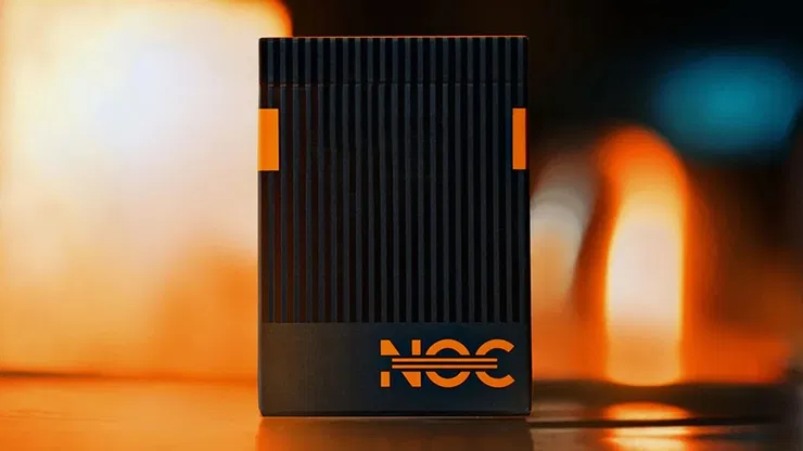 NOC3000X3 Playing Cards (Black/Orange - Human Version) - image 1