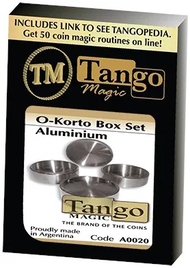 O-Korto Coin Box Set (Aluminum) - 1 Okito Coin Box / 1 German Coin Box / 1 Small Box