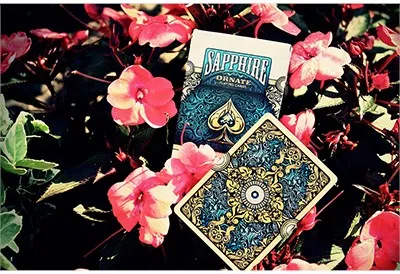 Ornate White Edition Playing Cards (Emerald) - image 3