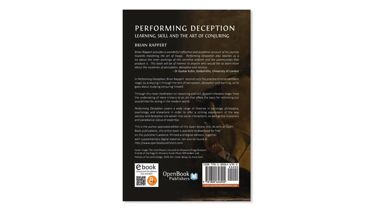 Performing Deception: Learning, Skill and the Art of Conjuring - image 2