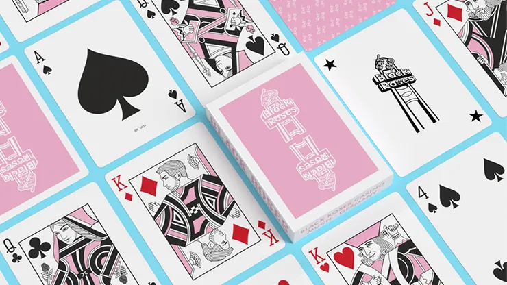 Black Roses Vintage Casino Playing Cards - image 2
