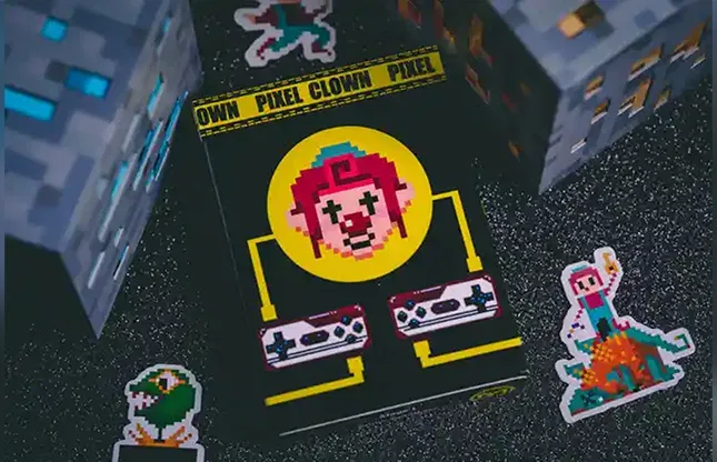 Pixel Clown Playing Cards - image 1