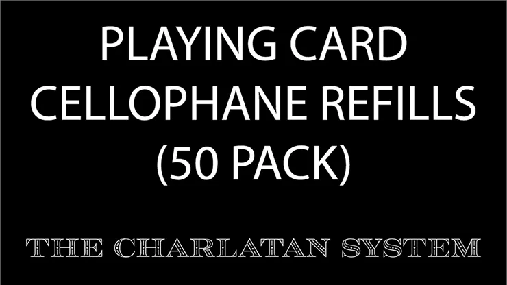Playing Card Cellophane Refills (50-Pack)