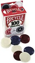 Plastic Poker Chips (Bicycle) - 100 Count