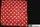 Polka Dot Silk (White on Red - 21in x 21in)