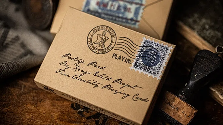 Postage Paid Blue Edition Playing Cards - image 1