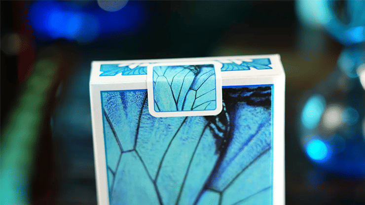 Prism Blue Morpho Playing Cards | Vanishing Inc. Magic