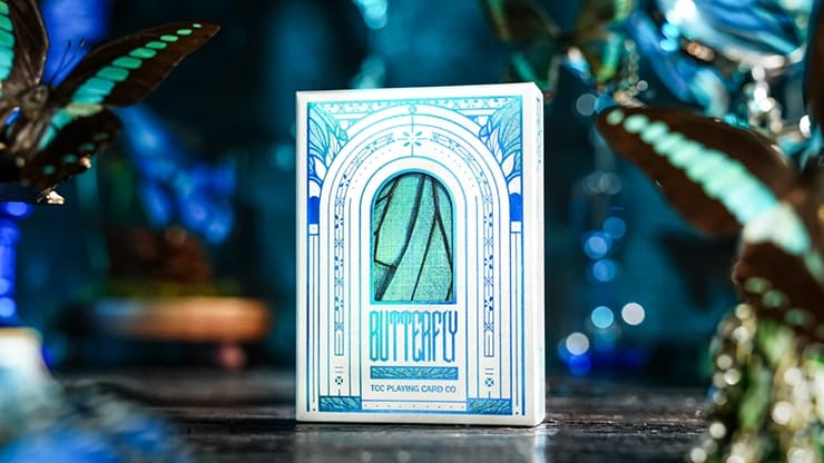 Prism Blue Morpho Playing Cards | Vanishing Inc. Magic
