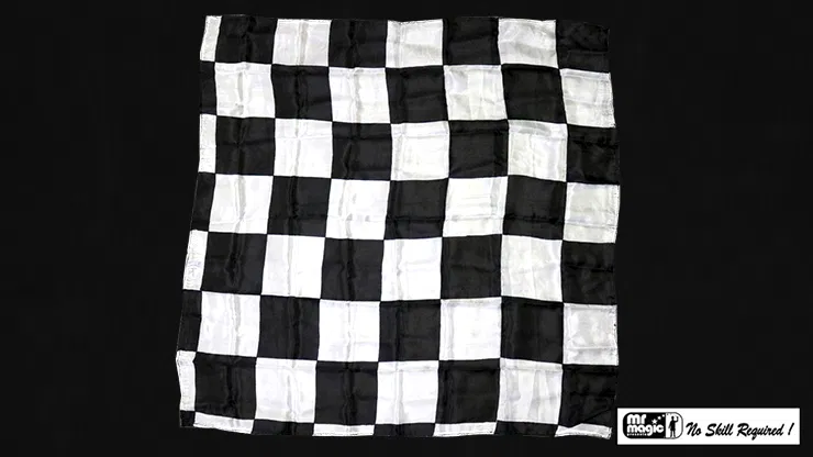 Production Hanky Chess Board Black and White